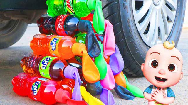 Ezici Video🚗| Balonlarla araba Coca Cola'ya karşı🎈